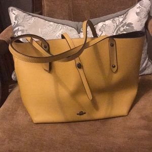 Leather Coach Tote